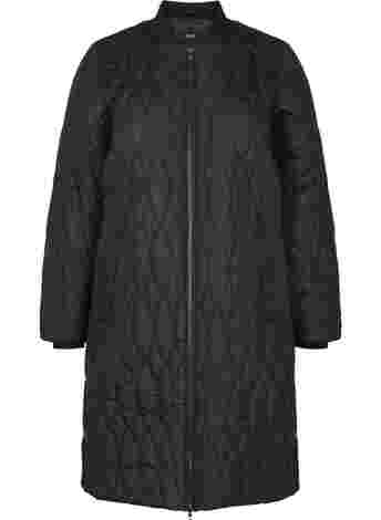 Quilted thermal jacket with zip and pockets