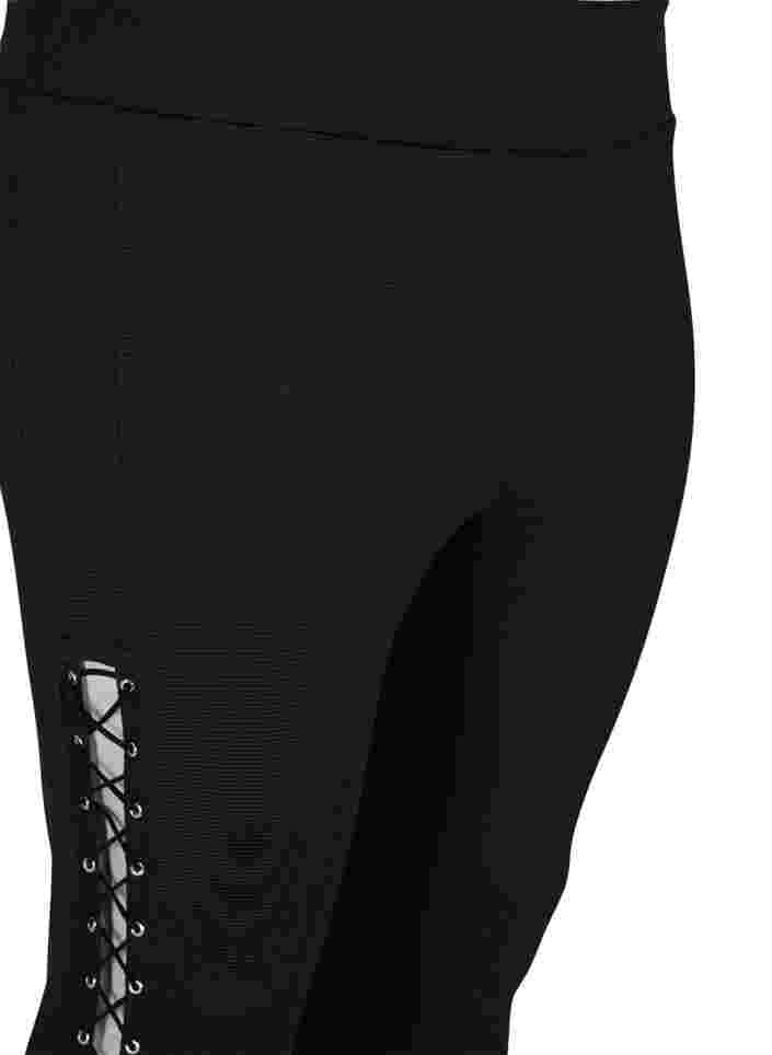 Lace leggings, Black, Packshot image number 2