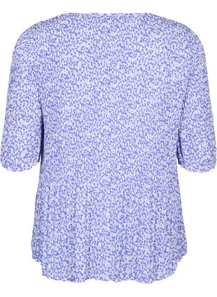 Pleated floral blouse, Small Flower AOP, Packshot image number 1