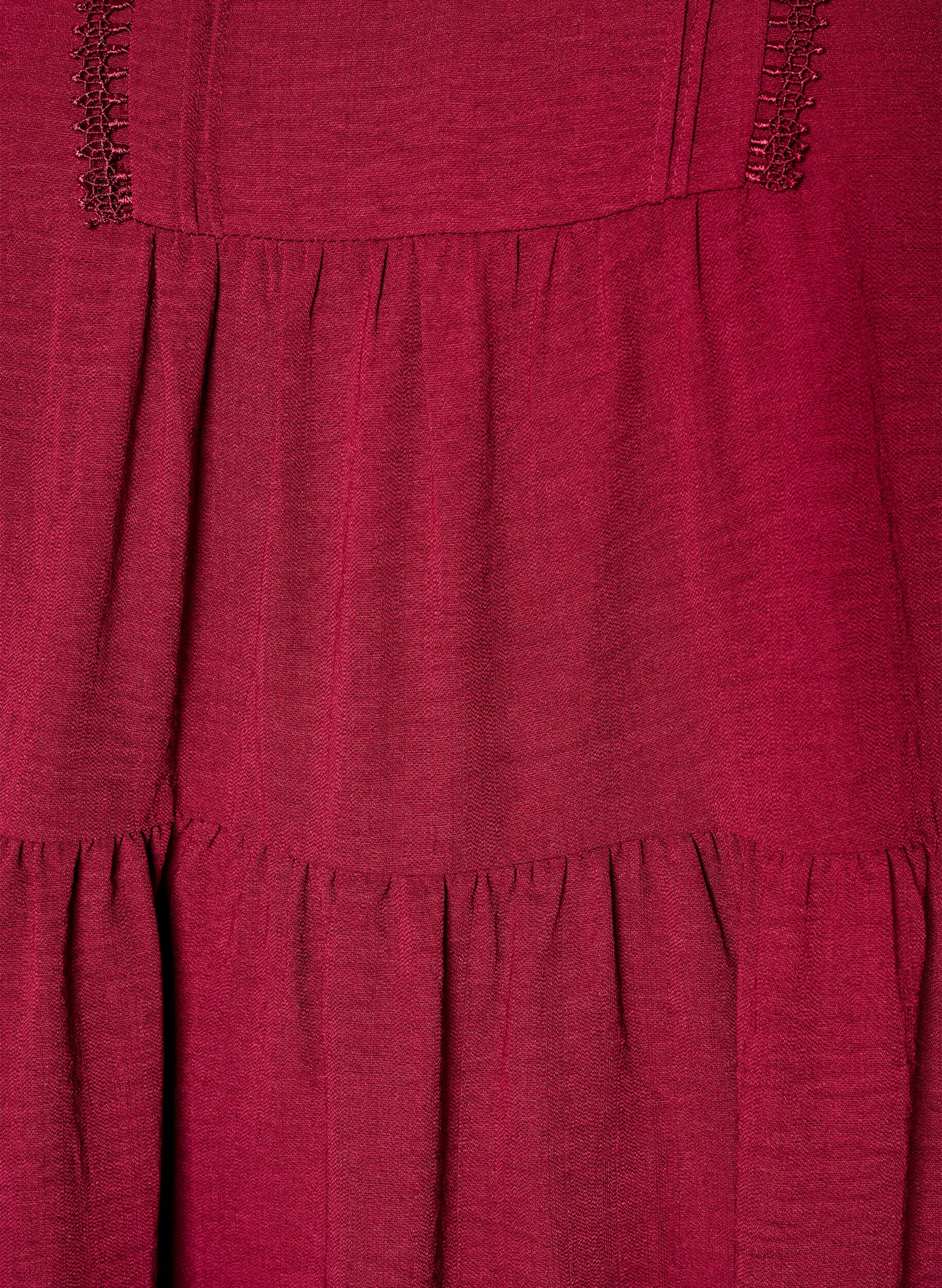 ZizzifashionA-line dress with an empire line, Red, Packshot image number 2