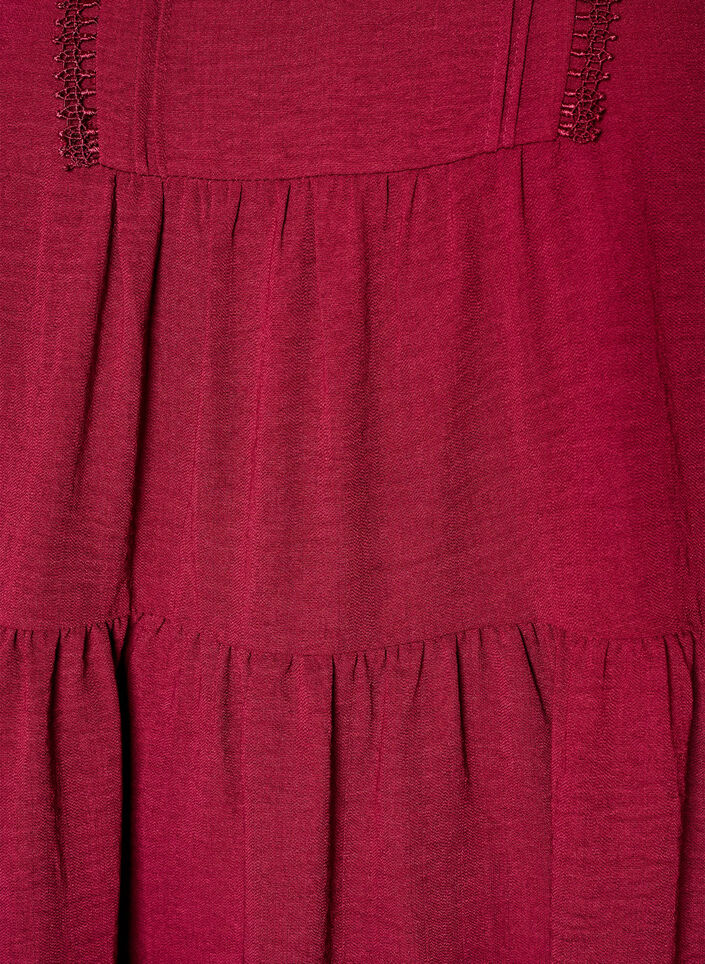 A-line dress with an empire line, Red, Packshot image number 2