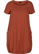 Short-sleeved cotton dress, Orange, Packshot image number 0