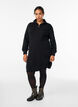 FLASH - Short knit dress with high neck, Black, Model image number 1