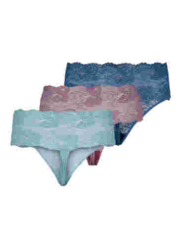 3-pack lace thong, Mix assortments AW, Packshot image number 1