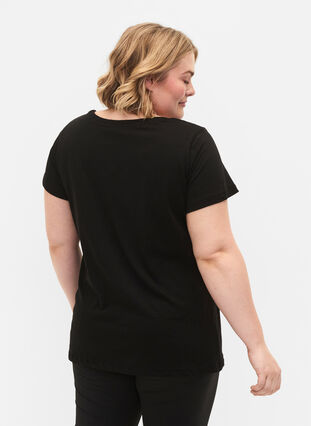 Sports t-shirt with print, Black w.Less Is More, Model image number 1