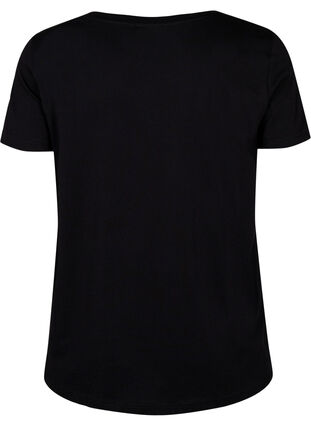 Training T-shirt with print, Black w. Stripe Move, Packshot image number 1