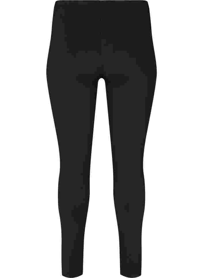 2-pack basic leggings, Black, Packshot image number 1