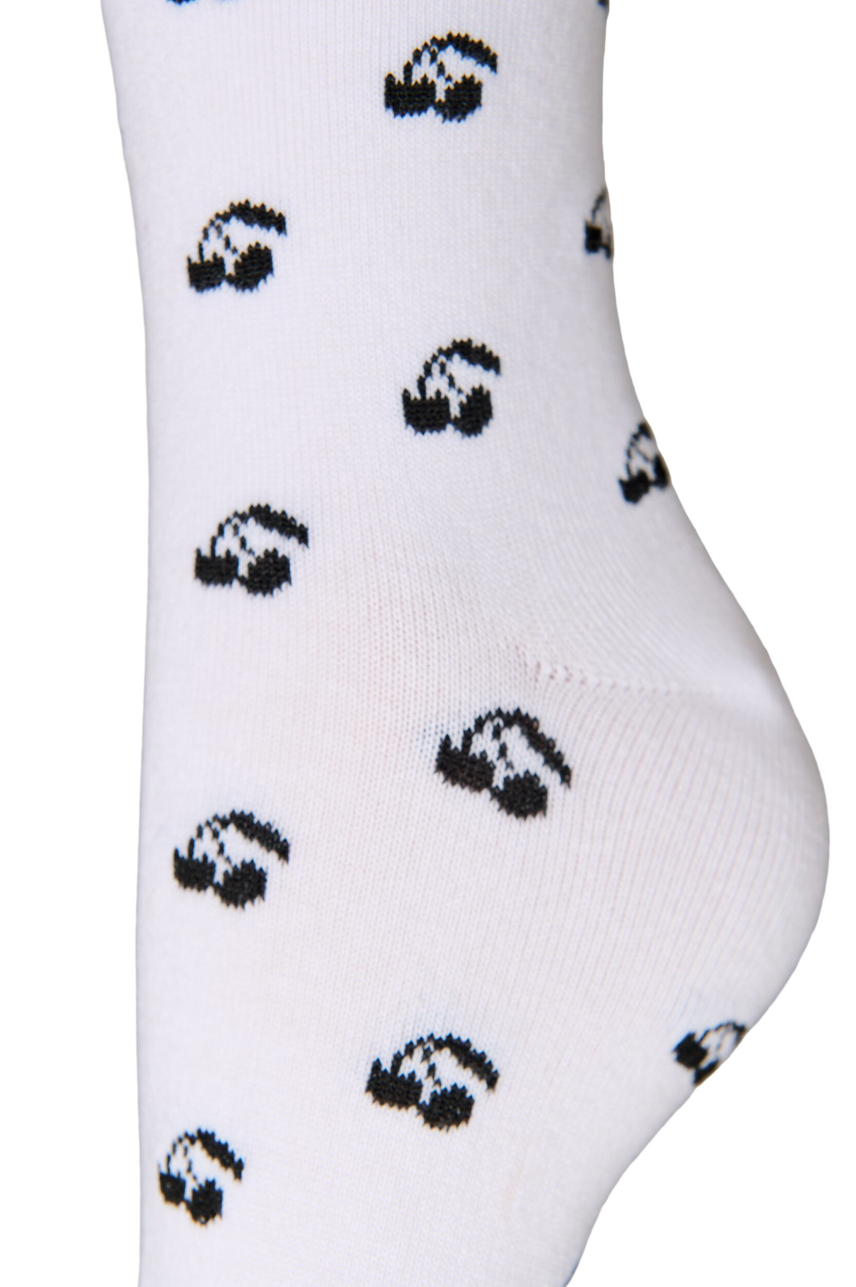 Zizzifashion Cotton socks with patterns, White, Packshot image number 2
