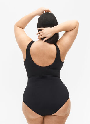 Swimsuit with band detail, Black, Model image number 1