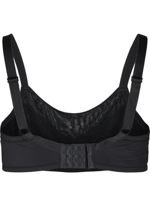 Lace bra with removable padding, Black, Packshot image number 1