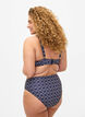 High-waisted bikini bottoms with print, Blue, Model image number 1