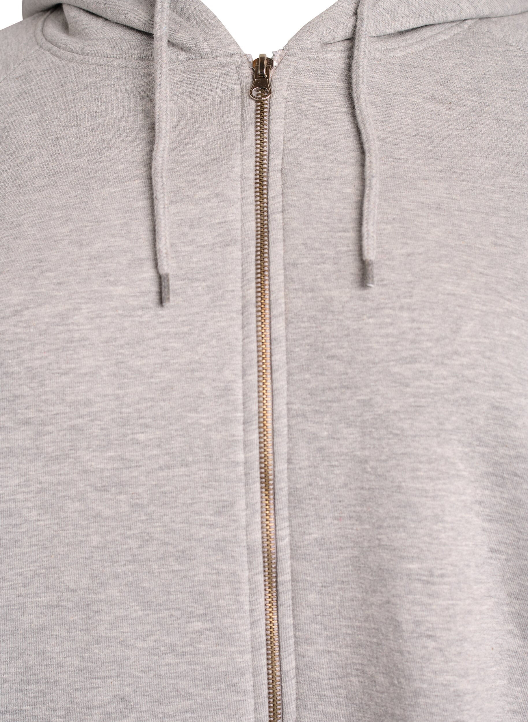 Zizzifashion Hoodie with zip, Grey, Packshot image number 2