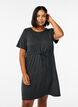 Short jersey dress with tie belt, Dark Grey, Model image number 0