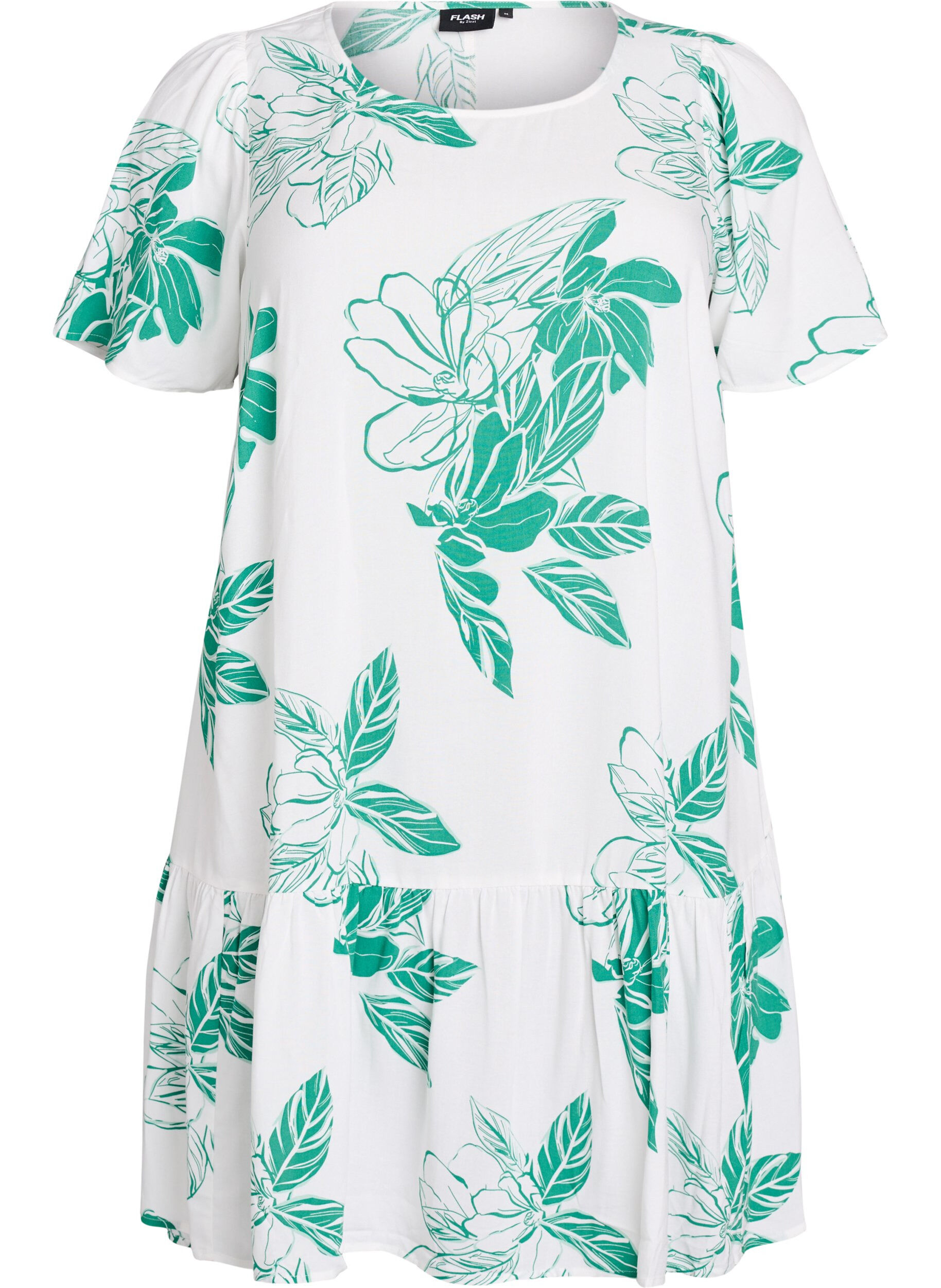 FLASH - Dress in viscose with cutline