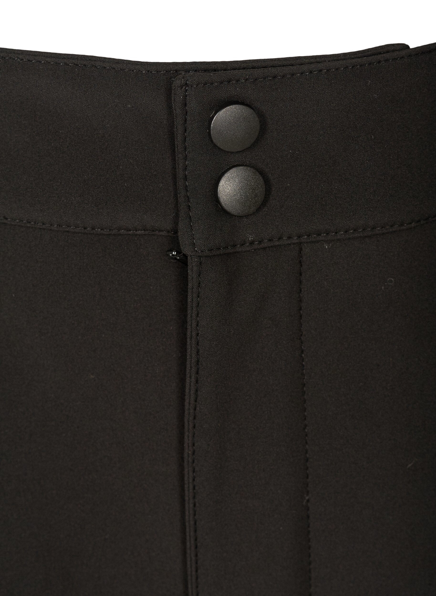 Zizzifashion Softshell trousers with adjustable velcro, Black, Packshot image number 2