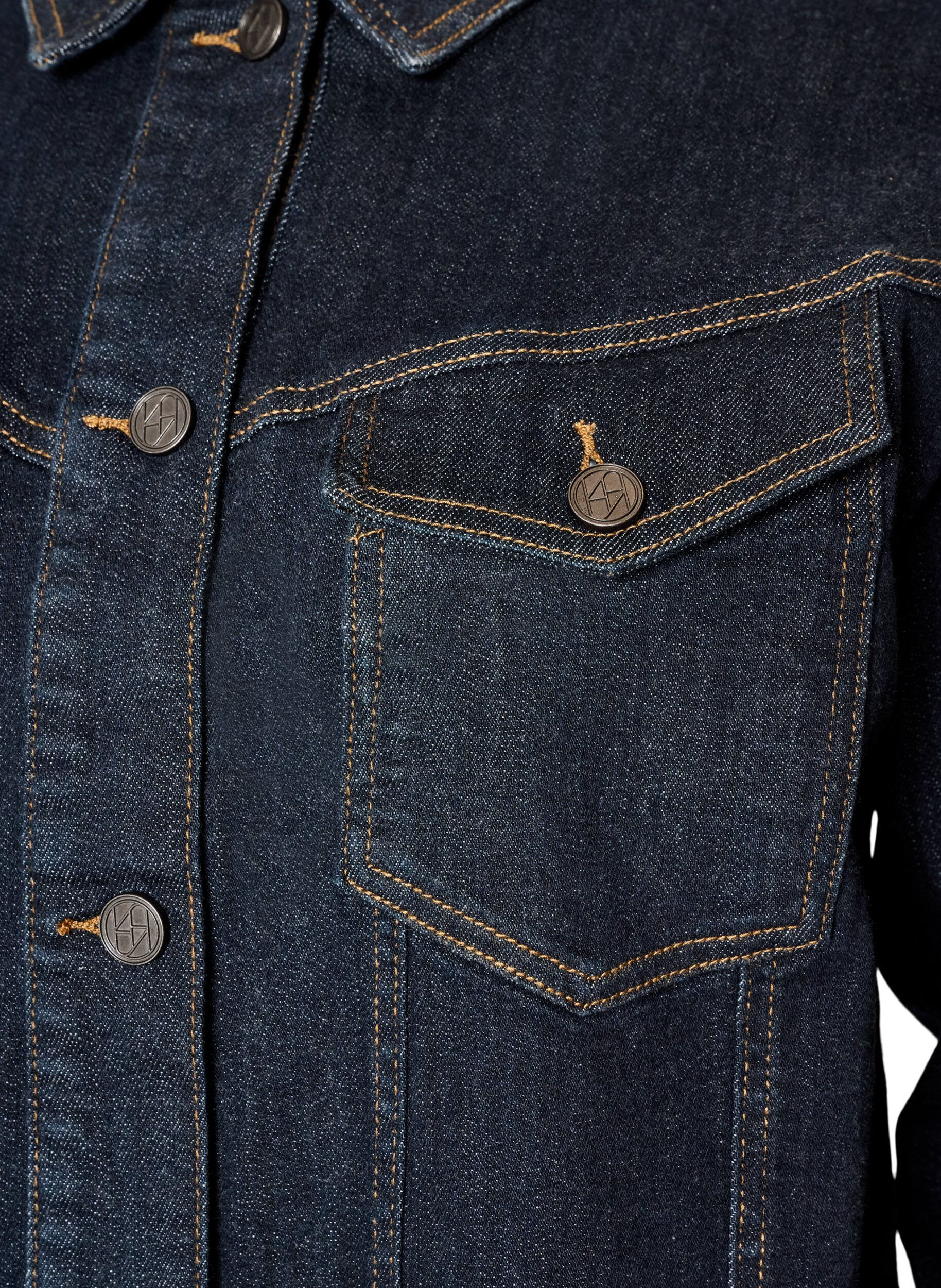 ZizzifashionClassic denim jacket with contrast stitching, Blue, Packshot image number 2