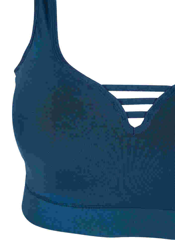 Lightly padded bra with string details, Blue Wing Teal, Packshot image number 2