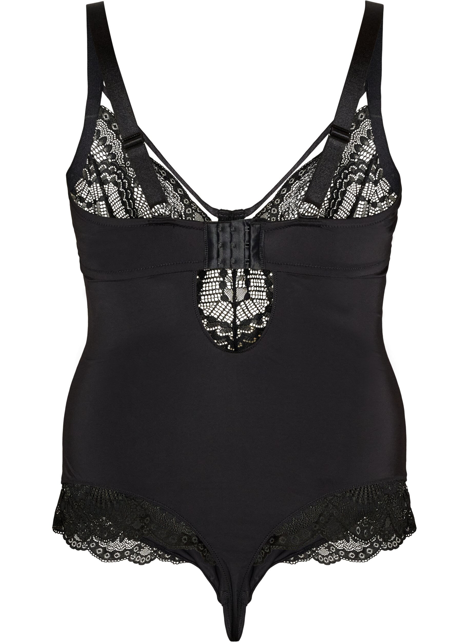 ZizzifashionUnderwired lace body with strap detail, Black, Packshot image number 1