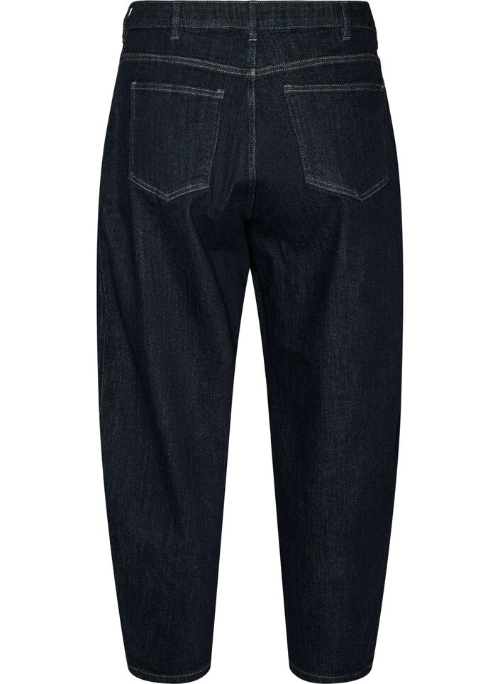 Barrel fit jeans with high waist, Blue, Packshot image number 1