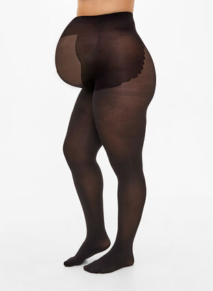 60 denier maternity tights, Black, Model image number 0