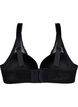 Moulded bra with lace, Black, Packshot image number 1