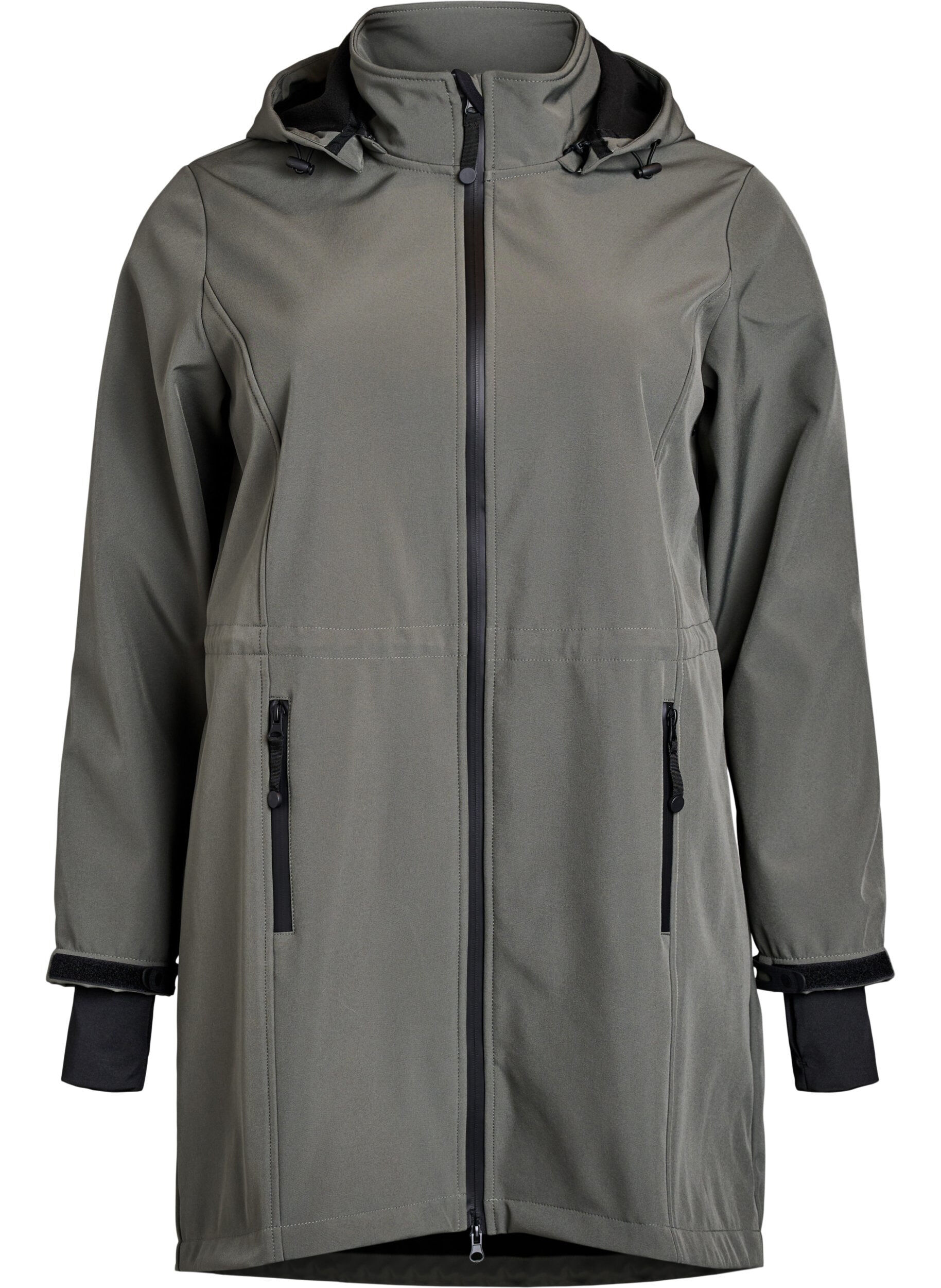 ZizzifashionSoftshell jacket with detachable hood, Dark Grey, Packshot image number 0