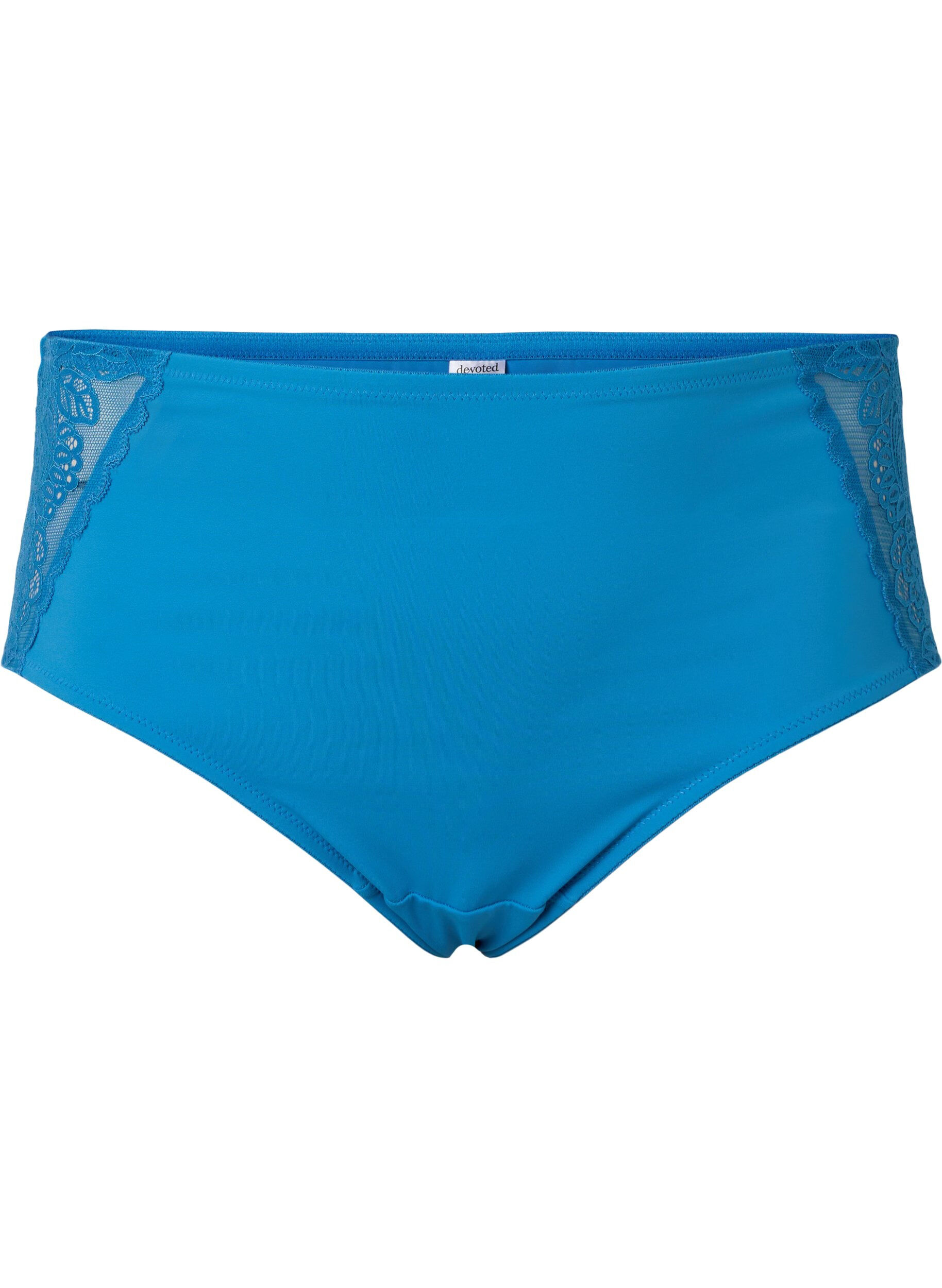 Zizzifashion Underwear with regular waist and lace, Cendre Blue, Packshot image number 0