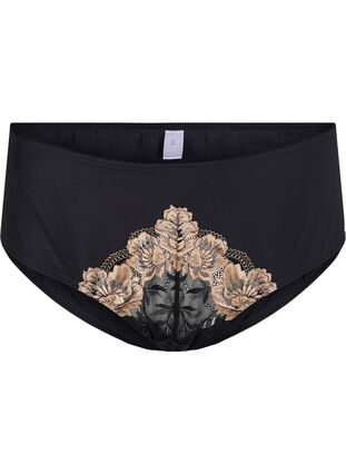 Tai briefs with lace, Black, Packshot image number 0