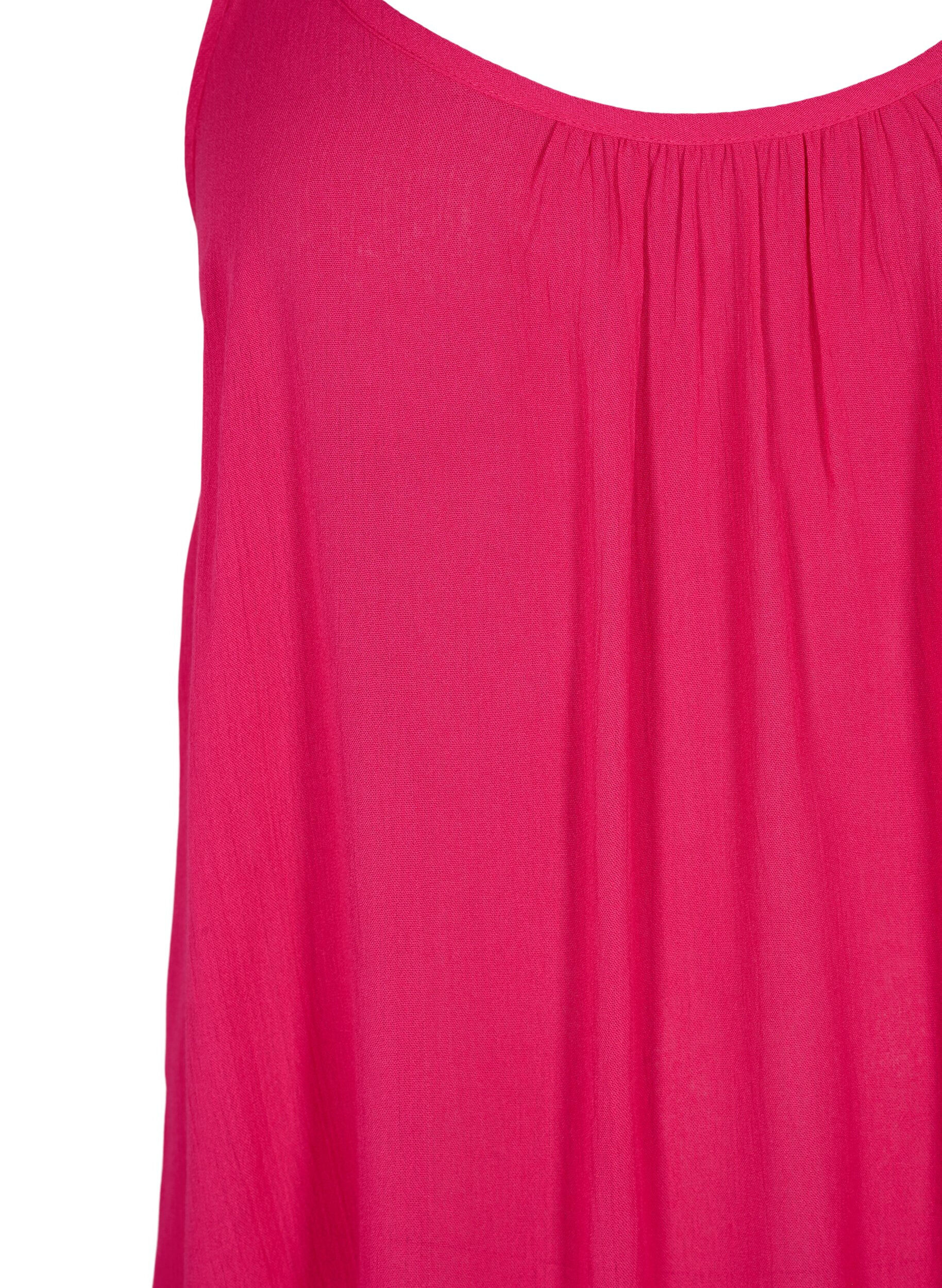 Zizzifashion Strap top in viscose, Pink, Packshot image number 2