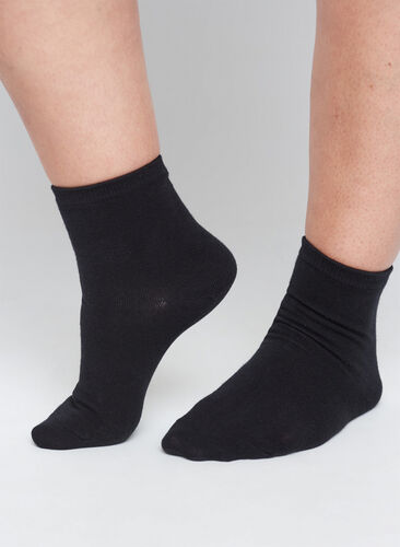 5-pack basic socks, Black, Model image number 0