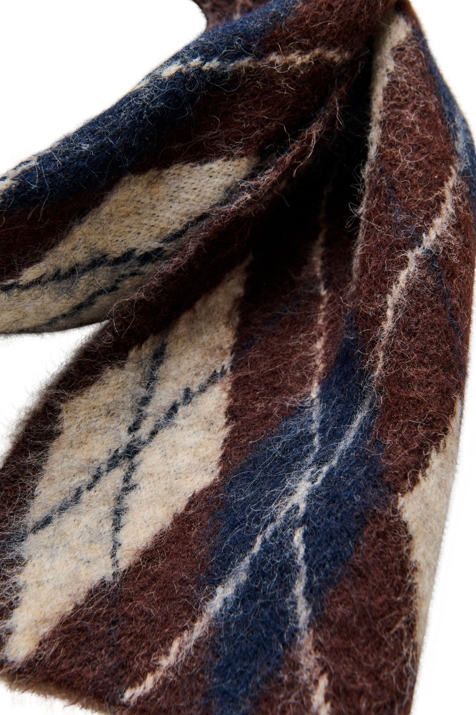 ZizzifashionChecked scarf, Brown, Packshot image number 1