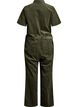Corduroy jumpsuit with straight legs, Green, Packshot image number 1