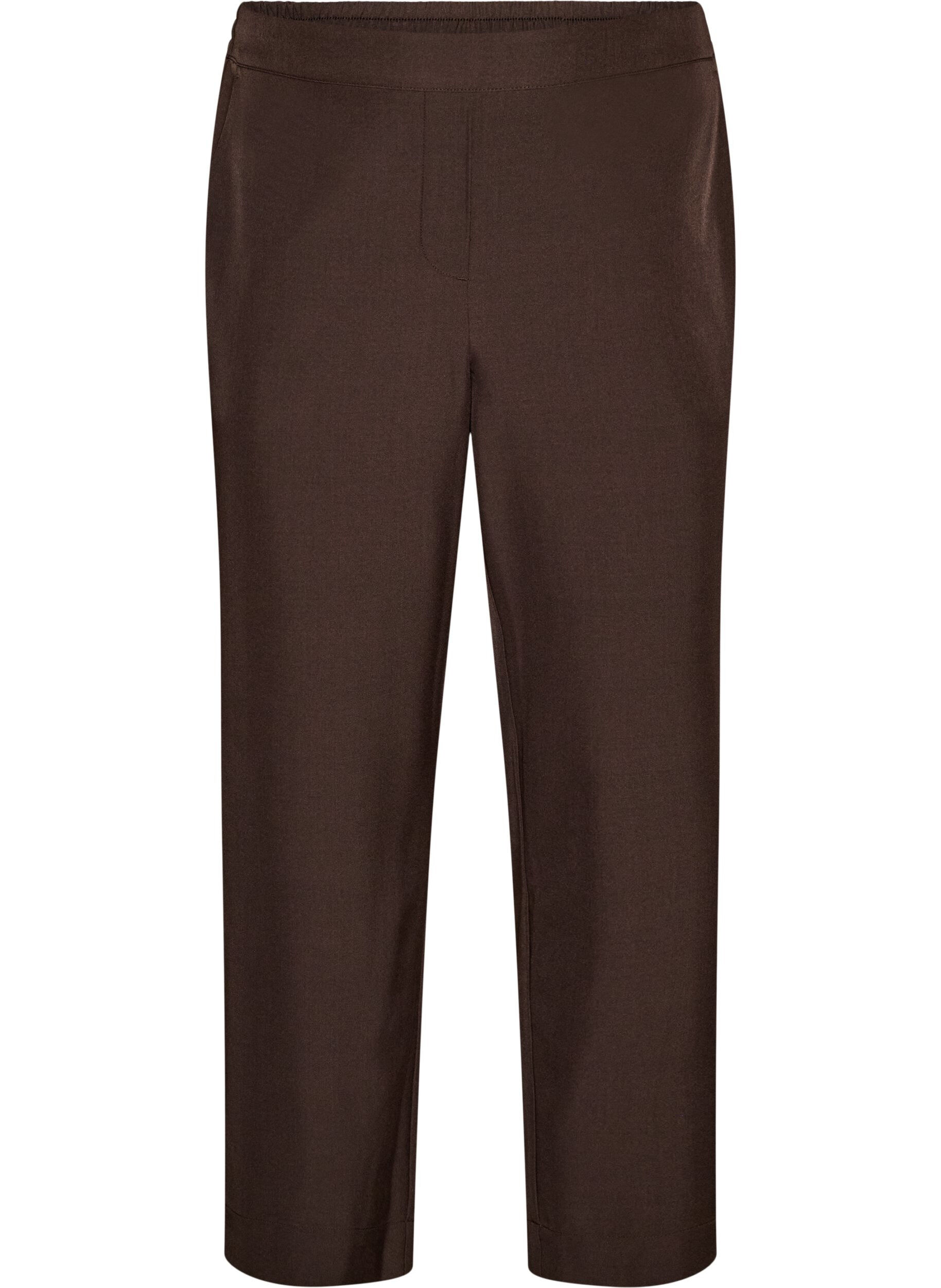 ZizzifashionLoose trousers with pockets, Brown, Packshot image number 0