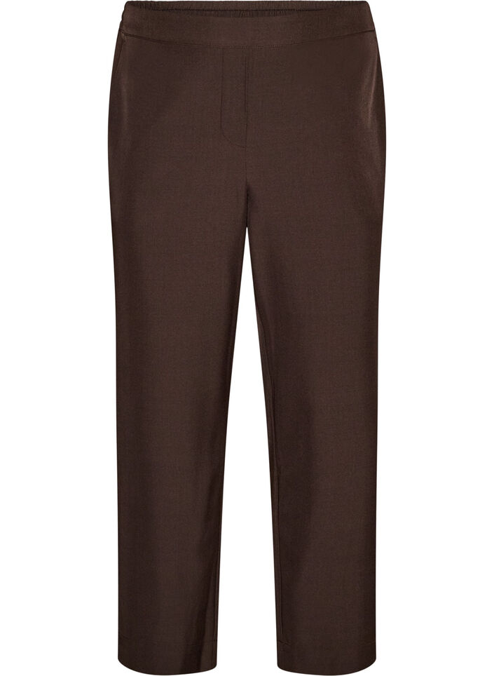 Loose trousers with pockets, Brown, Packshot image number 0