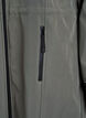 Softshell jacket with detachable hood, Dark Grey, Packshot image number 3