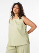 Sleeveless top with tie detail at the sides, Green, Model image number 0