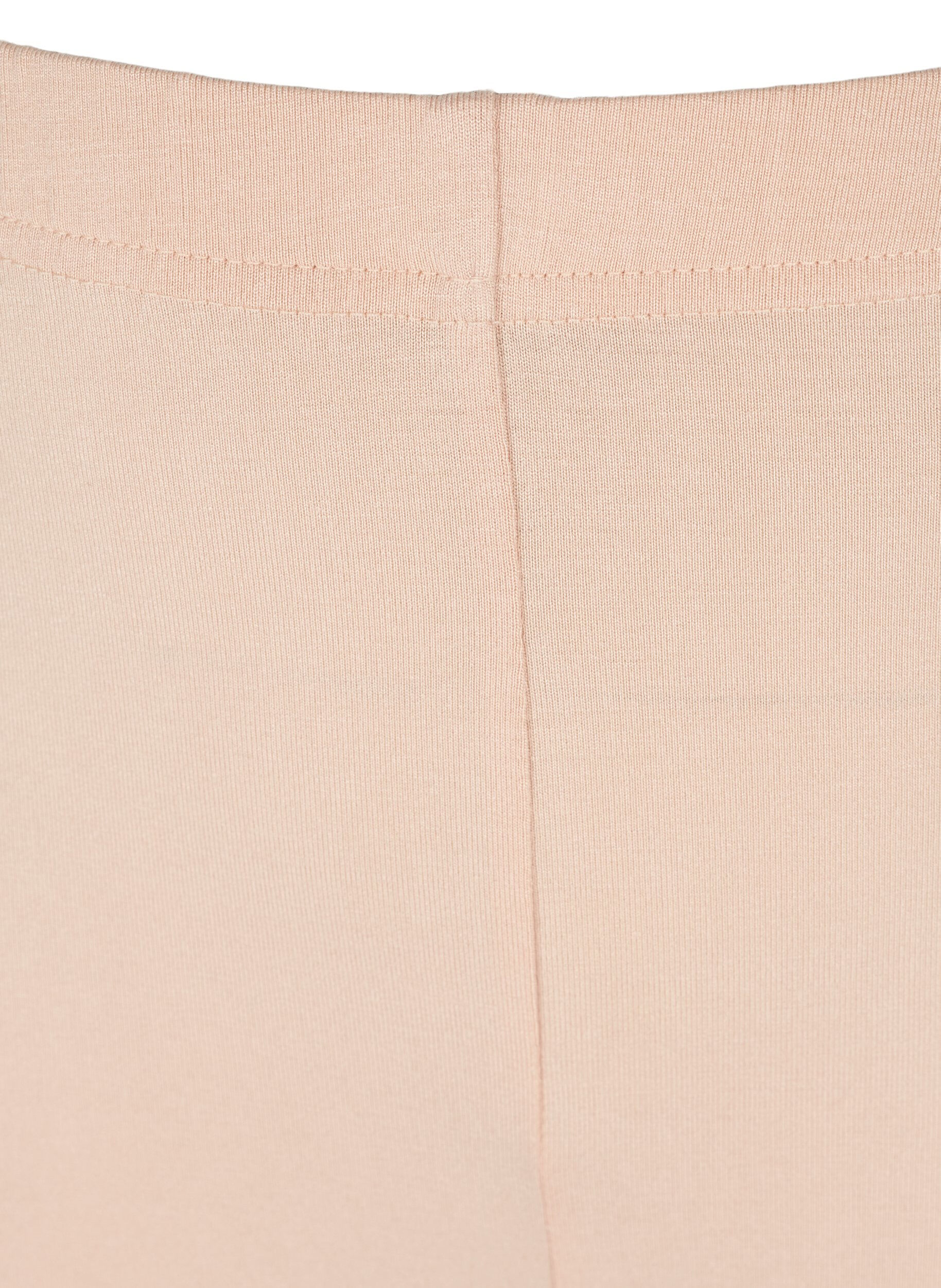 Zizzifashion Plain-coloured basic bike shorts, Beige, Packshot image number 2