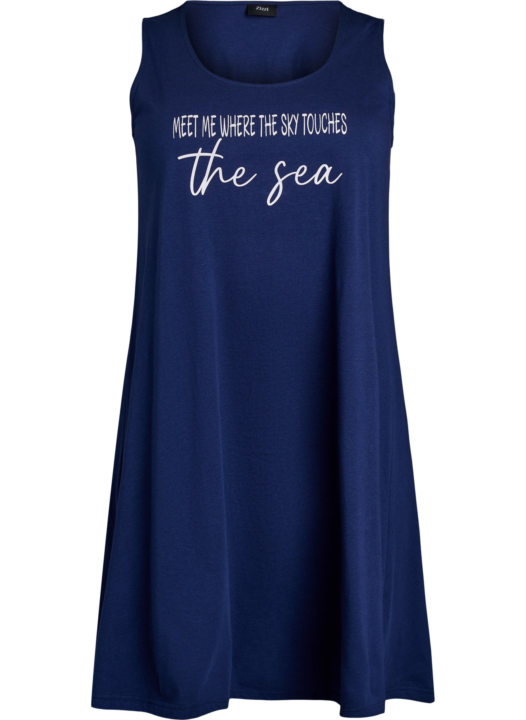 ZizzifashionSleeveless A-line dress, Blue, Packshot image number 0