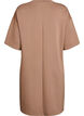 T-shirt dress in jersey with side slits, Brown, Packshot image number 1