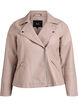 Biker jacket in faux leather, Beige, Packshot image number 0