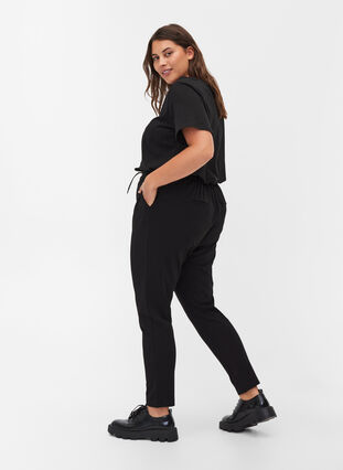 Cropped Maddison trousers, Black, Model image number 1