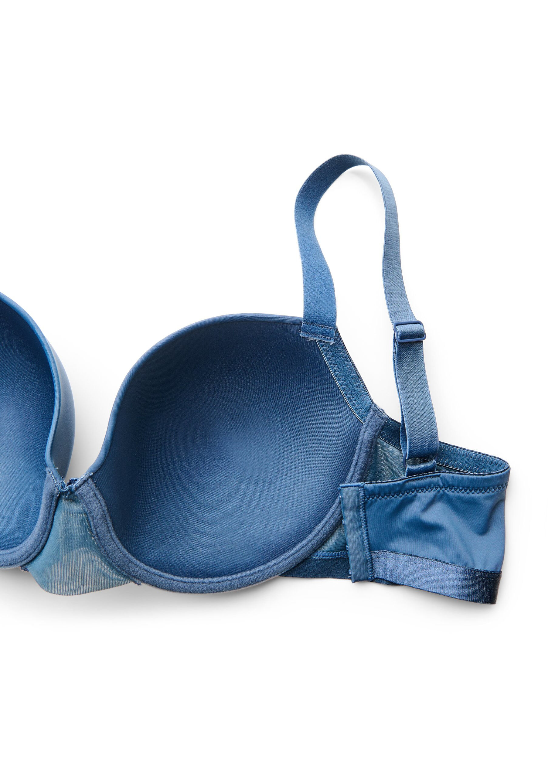 ZizzifashionMoulded bra with mesh, Blue, Packshot image number 3