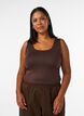 Fitted basic top with reversible function, Brown, Model image number 0