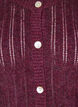 Knitted cardigan with openwork pattern, Dark Bordeaux, Packshot image number 2