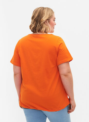 Short sleeve cotton t-shirt, Exuberance, Model image number 1