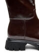 Tall boot with a lightly crackled look, Brown, Packshot image number 2