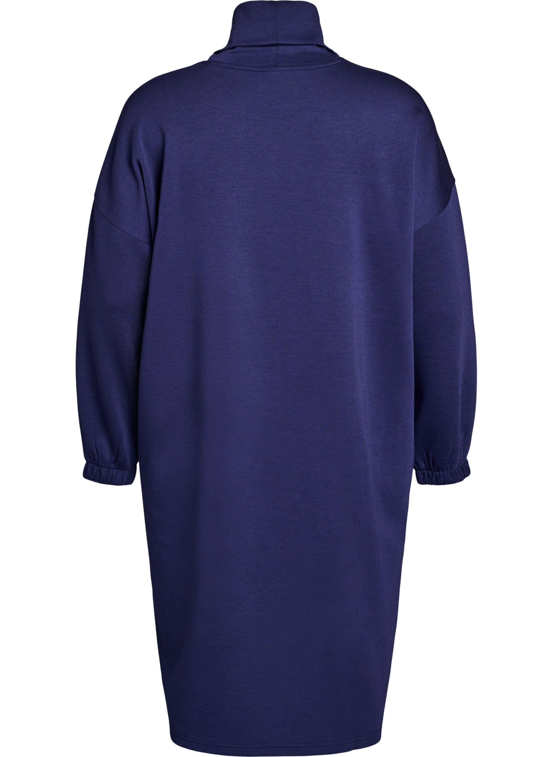 Zizzifashion A-shaped turtleneck dress, Blue, Packshot image number 1