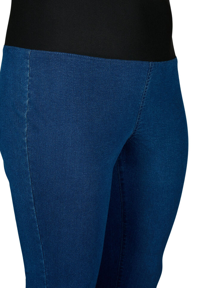 FLASH - Jeggings with wide elastic waistband, Blue, Packshot image number 2