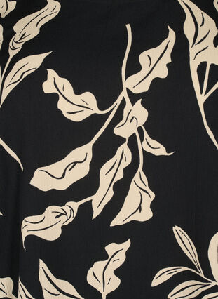 FLASH - Short sleeve blouse with print, Black Off White Fl., Packshot image number 2
