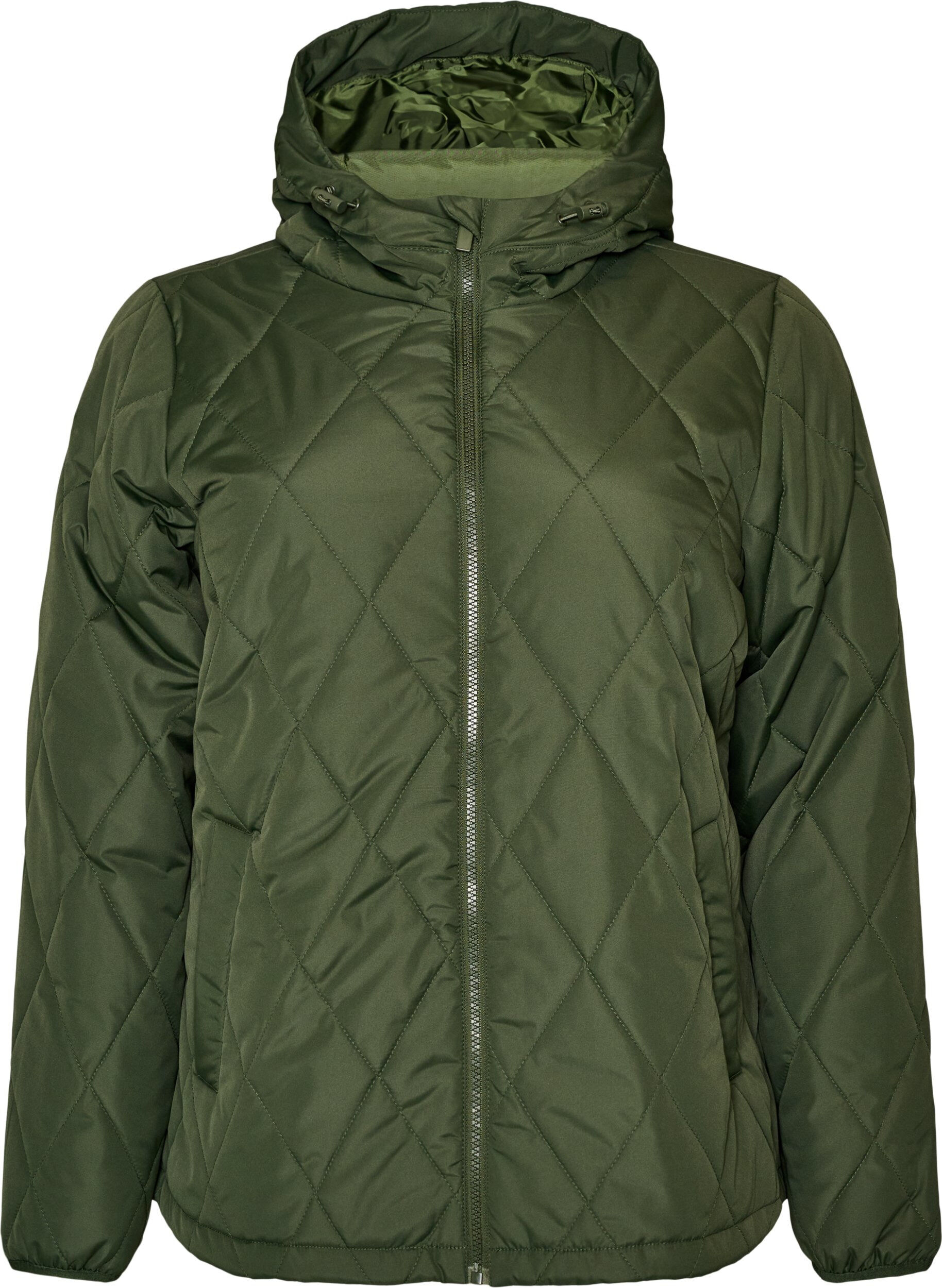 Lightly padded jacket with diamond quilt